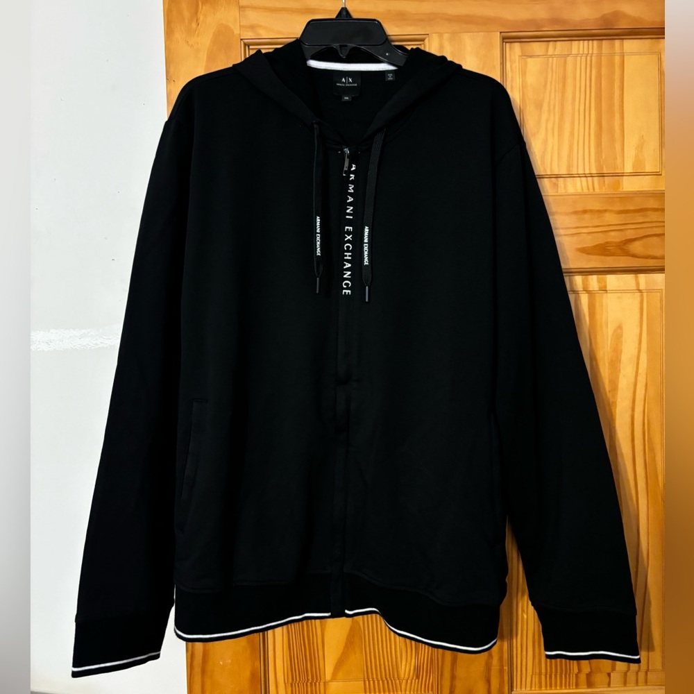 Armani Exchange Zip Up Sweatshirt - Picture 2 of 7